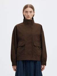 SHORT HIGH NECK JACKET, Delicioso, highres