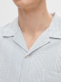 SEERSUCKER CHEMISE À MANCHES COURTES, Navy Blazer, highres