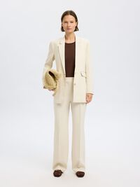 RELAXED FIT EINREIHIGER BLAZER, Birch, highres
