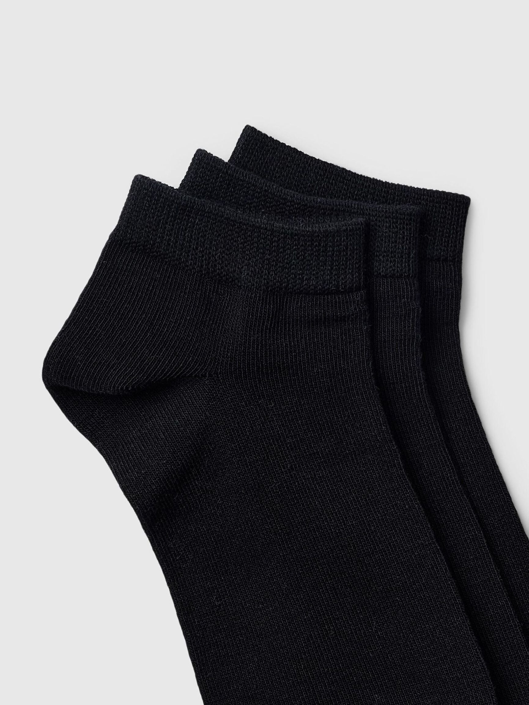 3 PACK SPORTS SOCKS, Black, highres