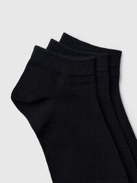3 PACK SPORTS SOCKS, Black, highres