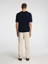 KURZARM POLOHEMD AUS STRICK, Sky Captain, highres