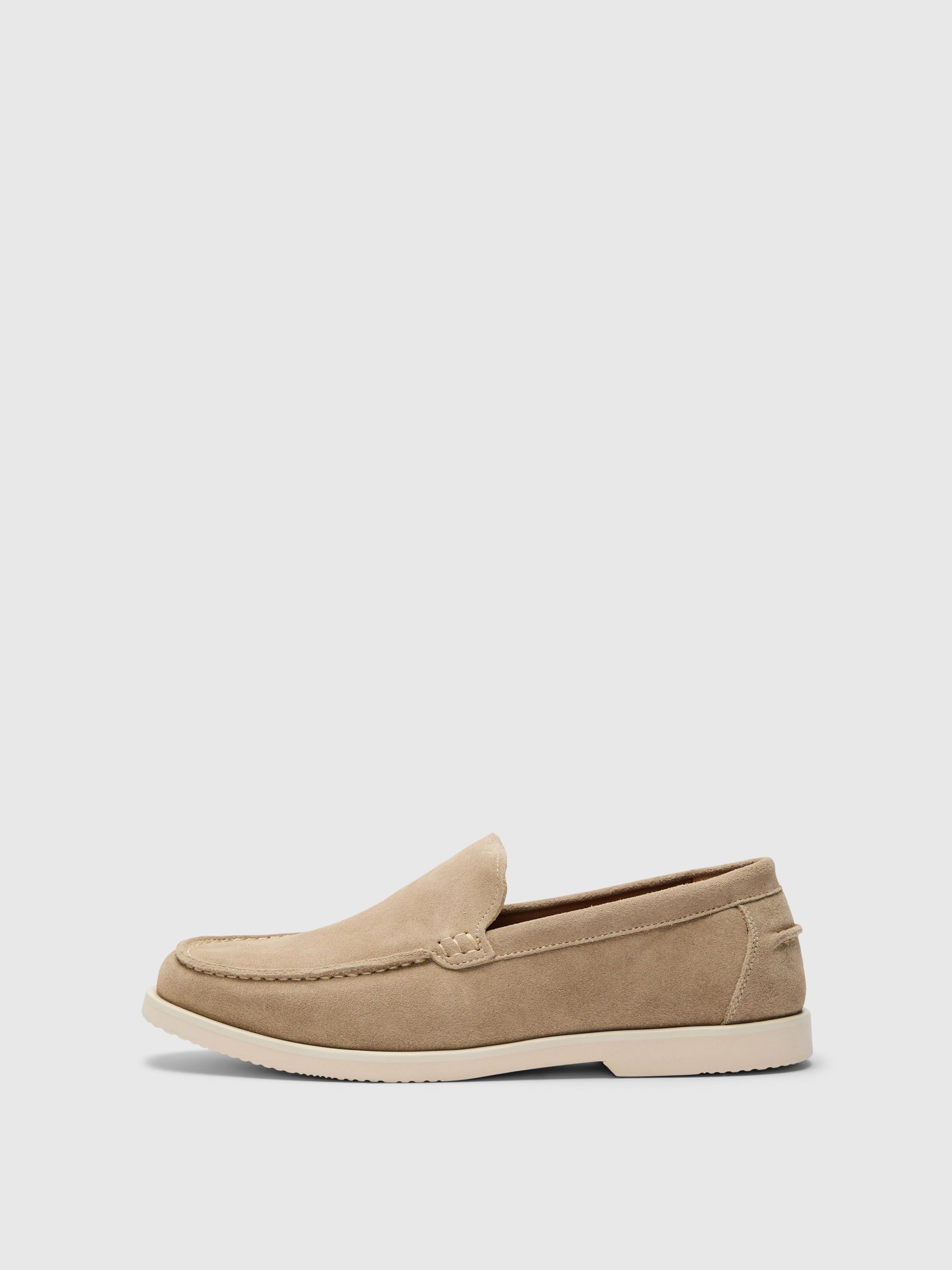 SLIP ON MOCKALOAFERS, Sand, highres