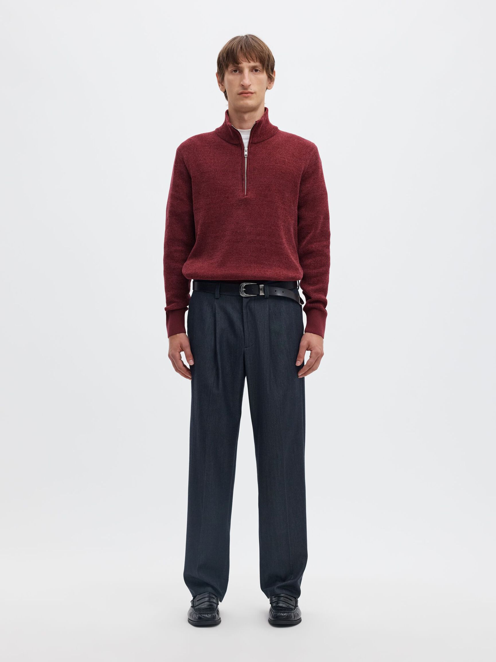 FERMETURE ÉCLAIR PULLOVER, Tawny Port, highres