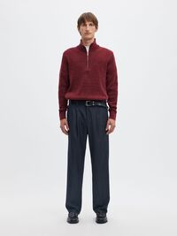 FERMETURE ÉCLAIR PULLOVER, Tawny Port, highres