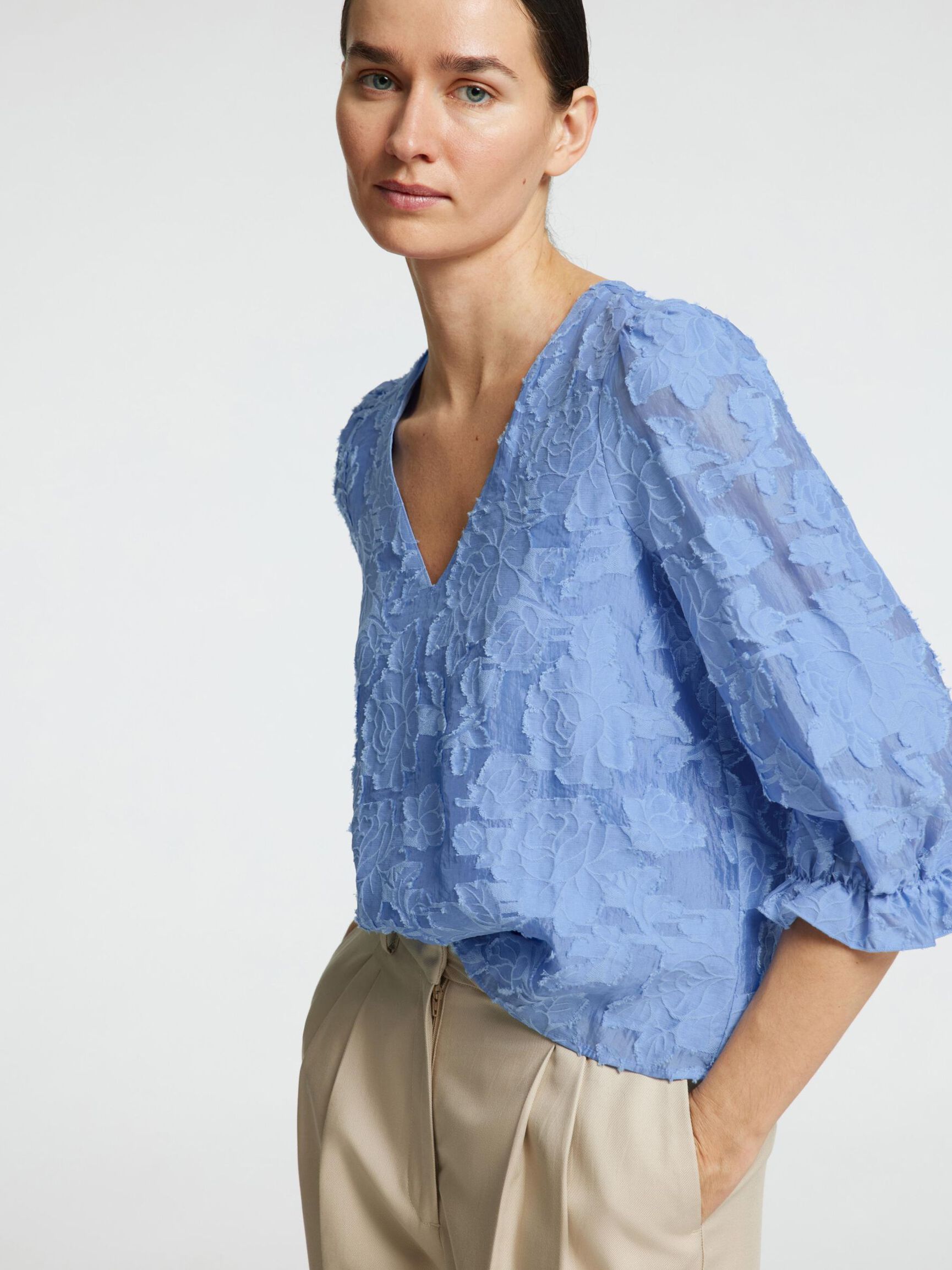 BLOMSTERTRYCK BLUS, Vista Blue, highres