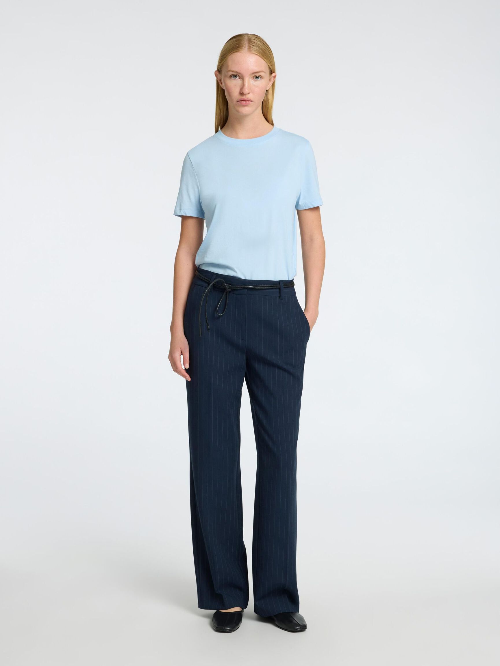 CLASSIC COTTON T-SHIRT, Cashmere Blue, highres