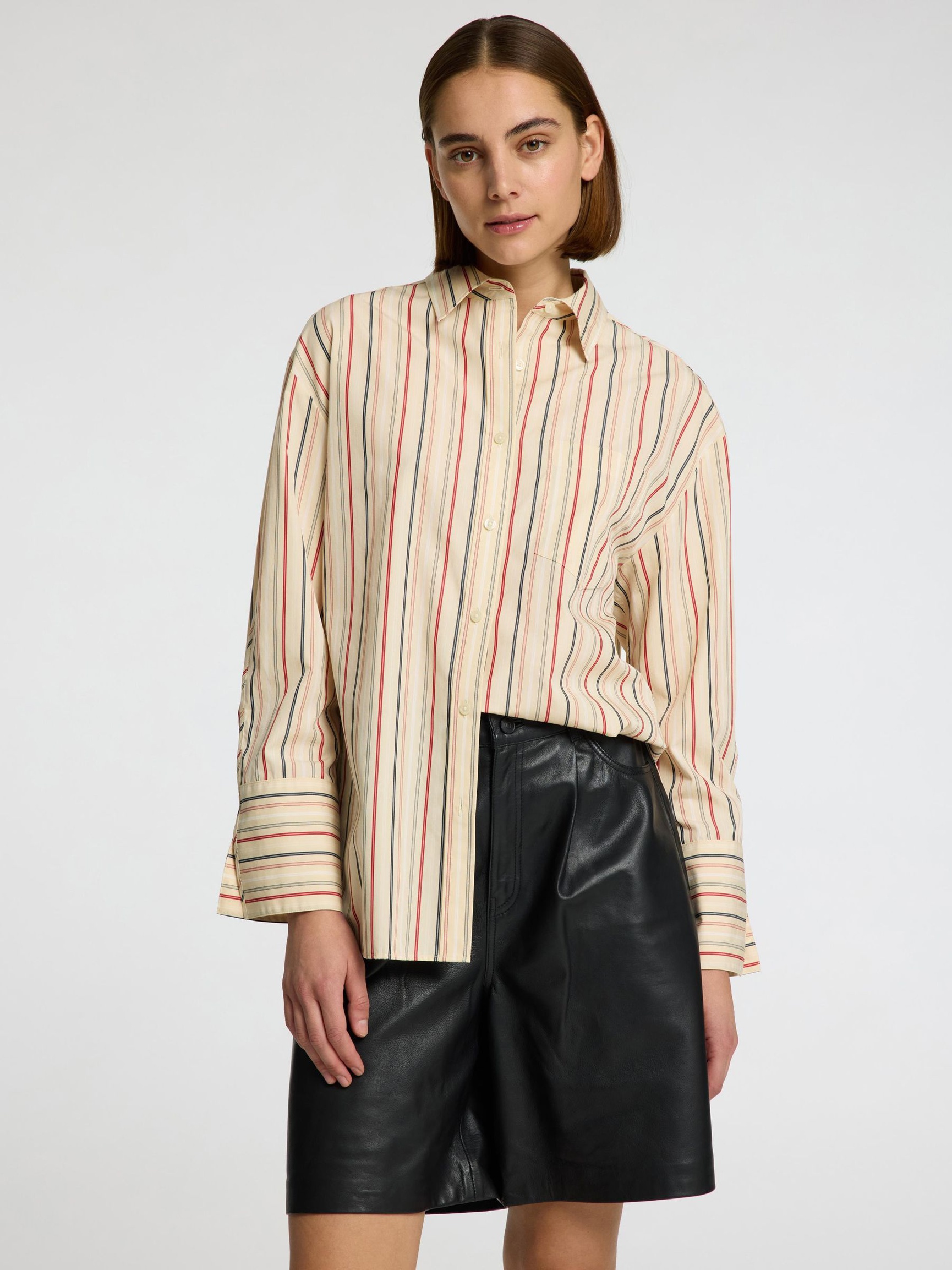 CAMICIA A RIGHE, Birch, highres