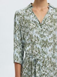 VISCOSE  MAXI DRESS, Deep Lichen Green, highres