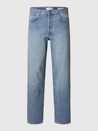 KLASYCZNE JEANSY ZWĘŻANE, Blue Denim, highres