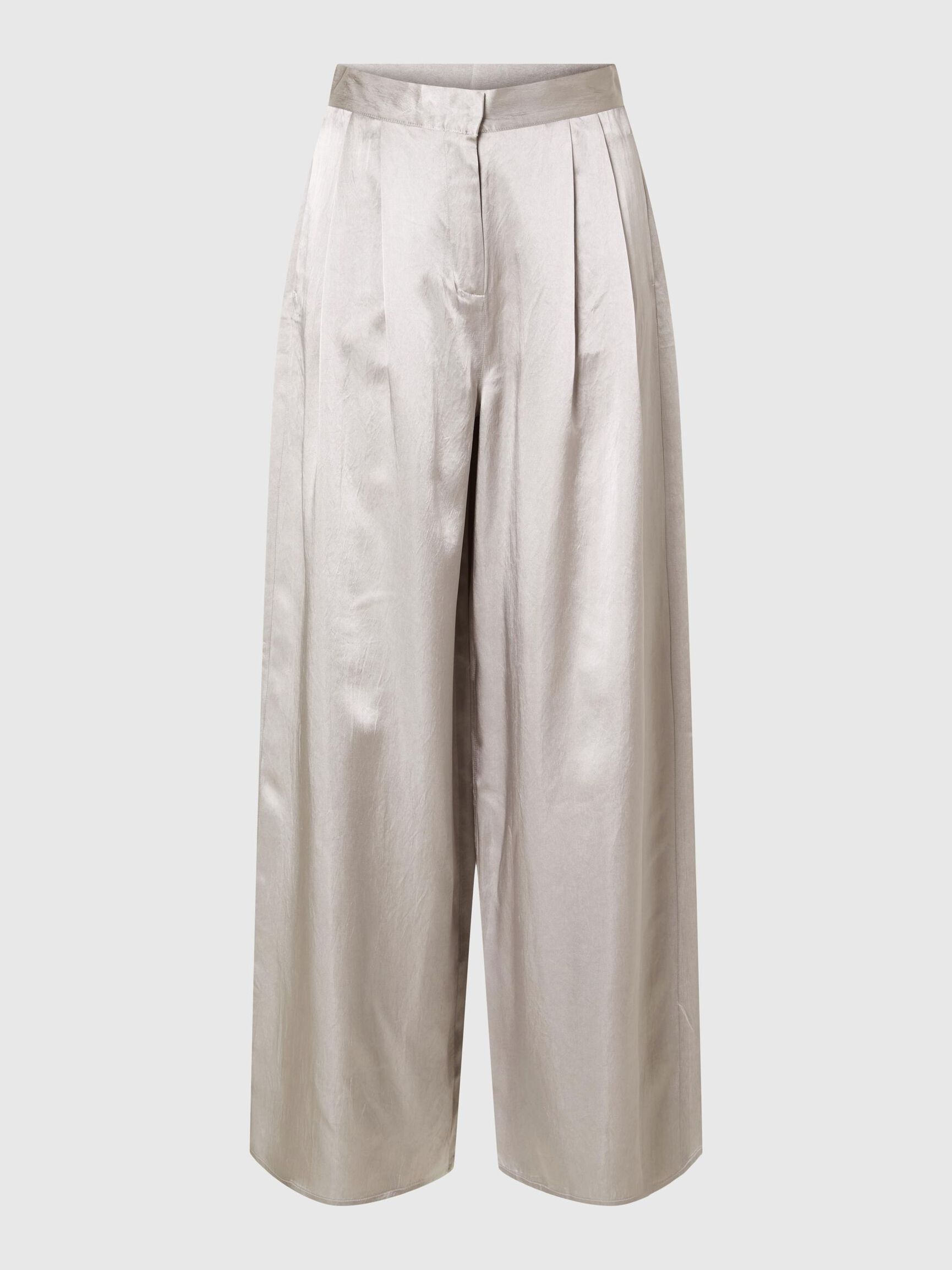 EXTRA LARGE PANTALON EN SATIN, Dove, highres