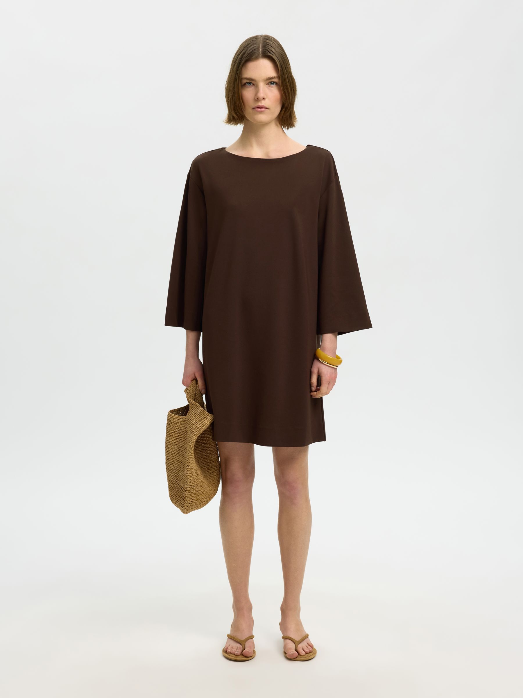 VISCOSE BLEND MINI DRESS, Delicioso, highres