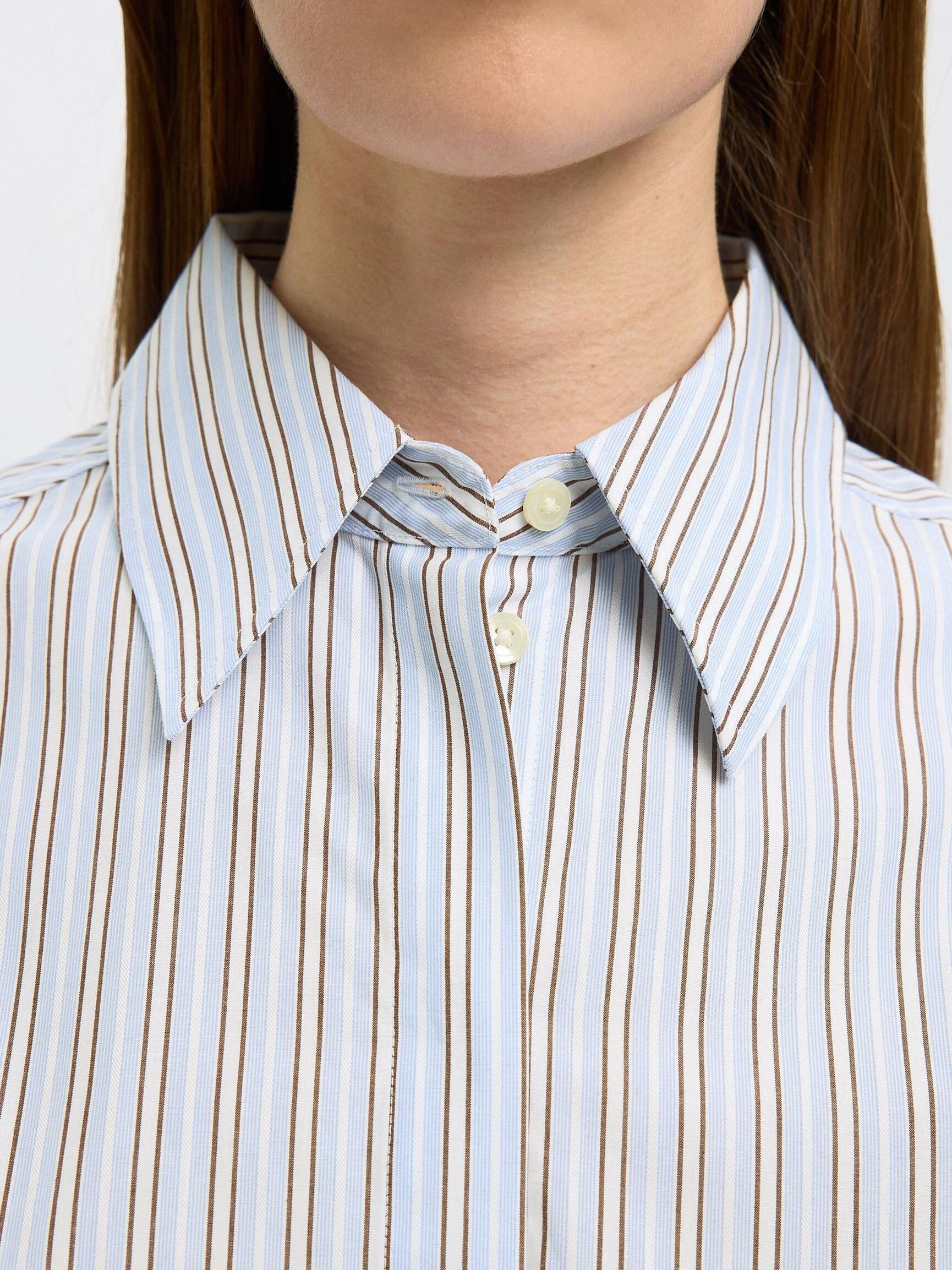 COTON ROBE-CHEMISE, Cashmere Blue, highres