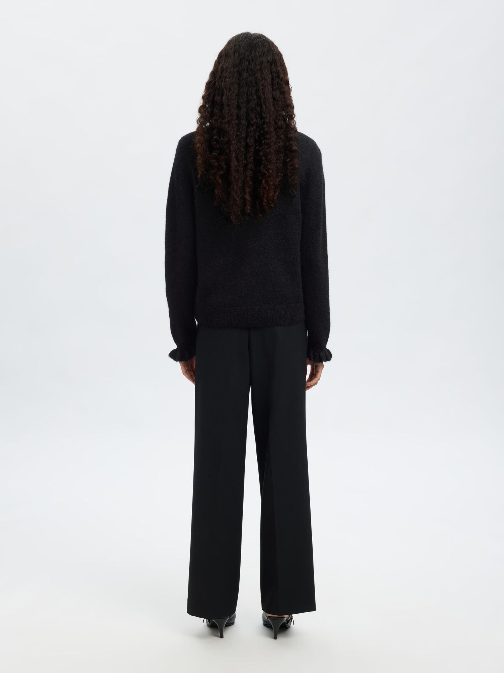 PULLOVER, Black, highres