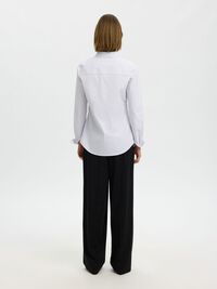 FITTED STRIPED SHIRT, Bright White, highres