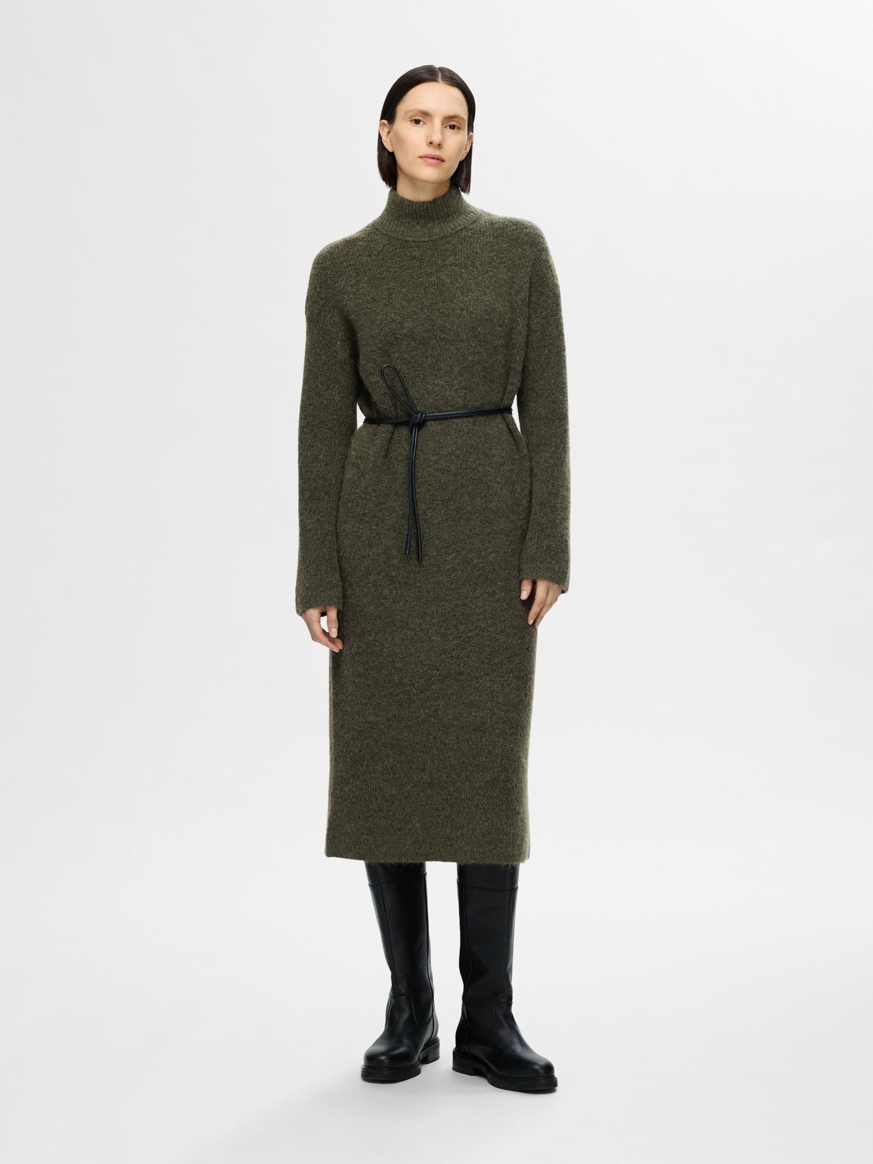 WOOL BLEND MAXI DRESS, Kalamata, highres