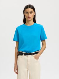 BOXY T-SHIRT, Malibu Blue, highres