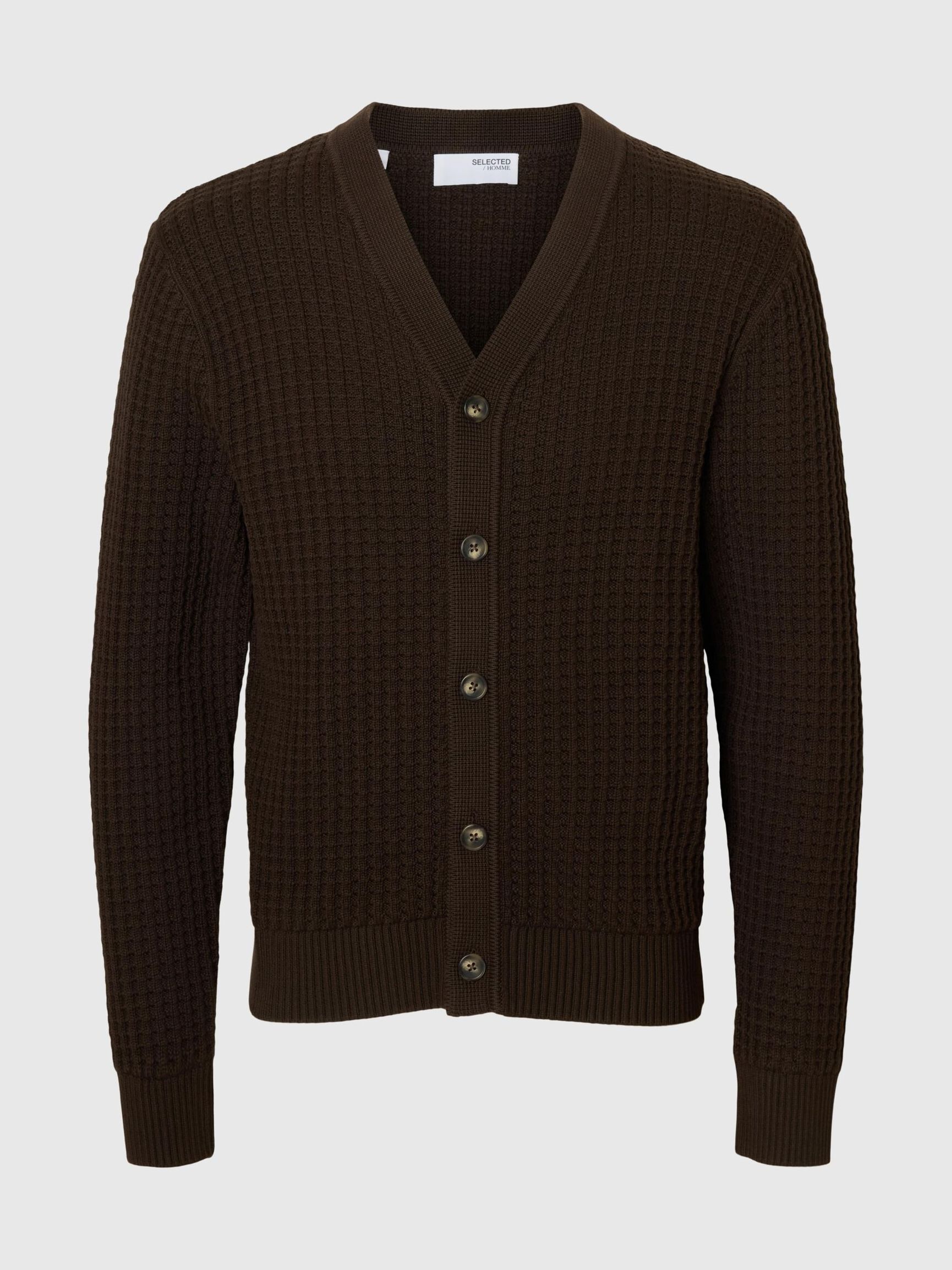 100% COTTON KNITTED CARDIGAN, Delicioso, highres