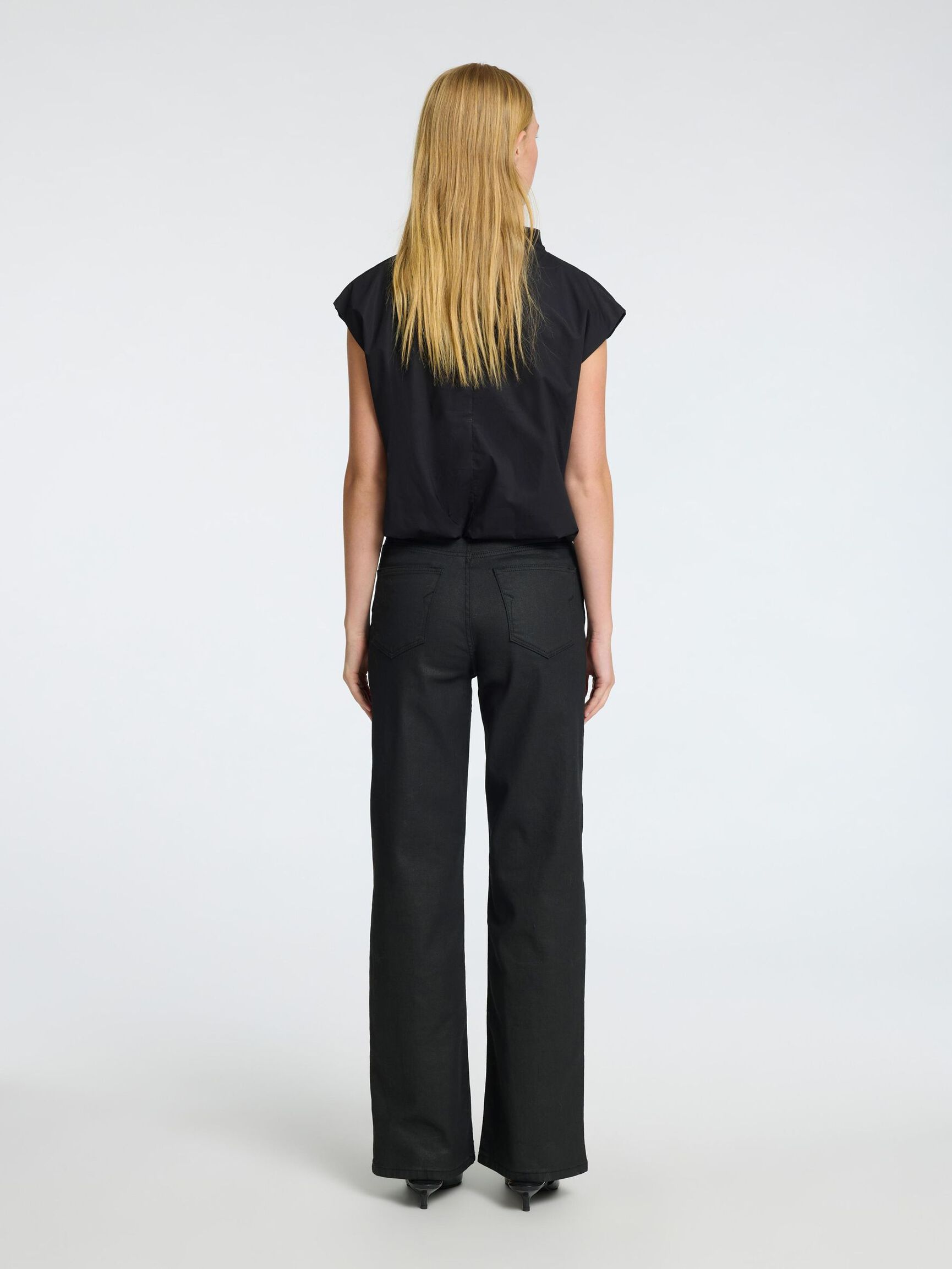HÖG HALS BESKUREN TOPP, Black, highres