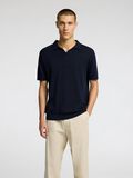 Selected KORTE MOUWEN GEBREIDE POLO, Sky Captain, highres - 16096197_SkyCaptain_003.jpg