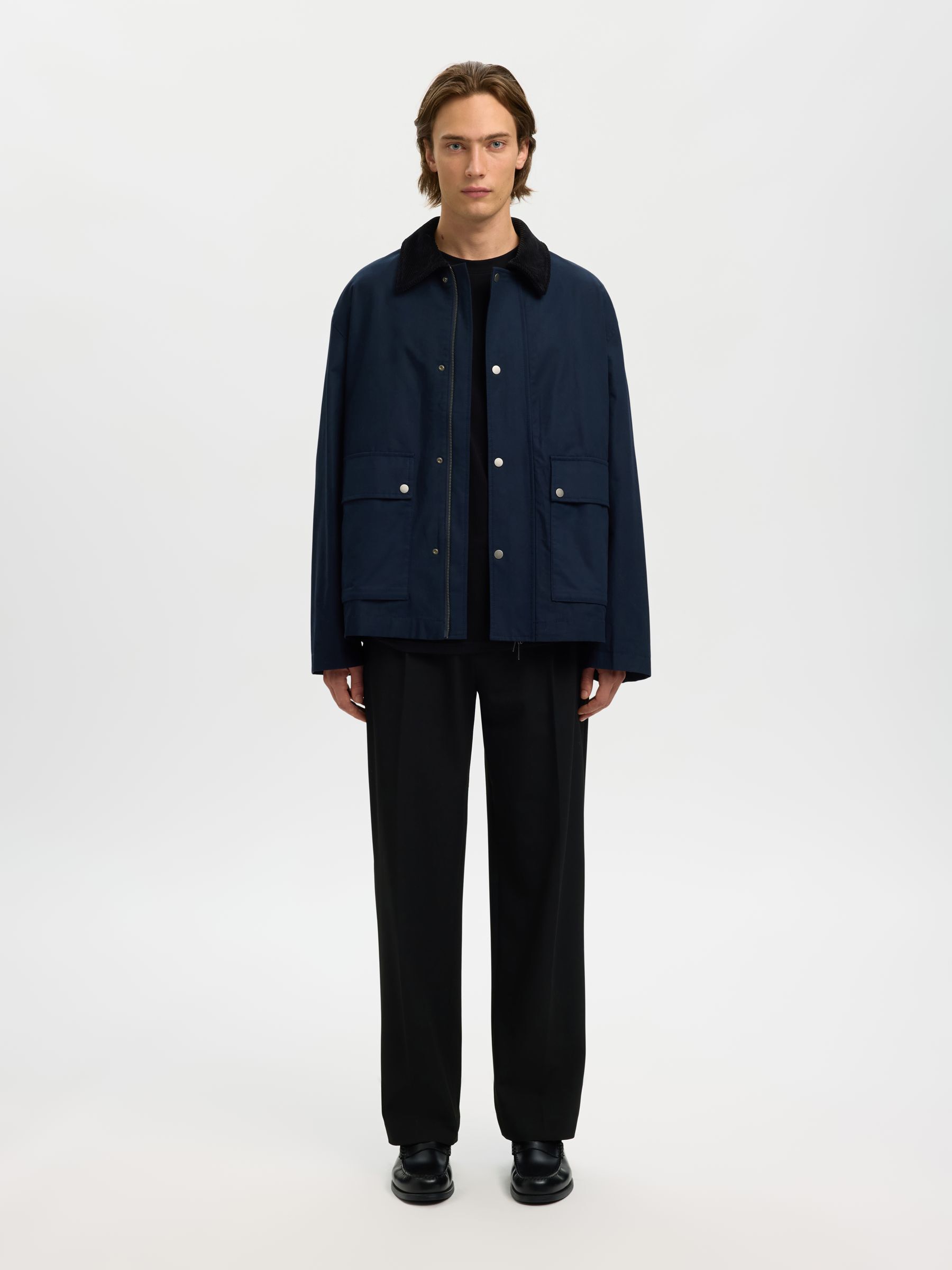 COTON CÔTELÉ T-SHIRT, Black, highres