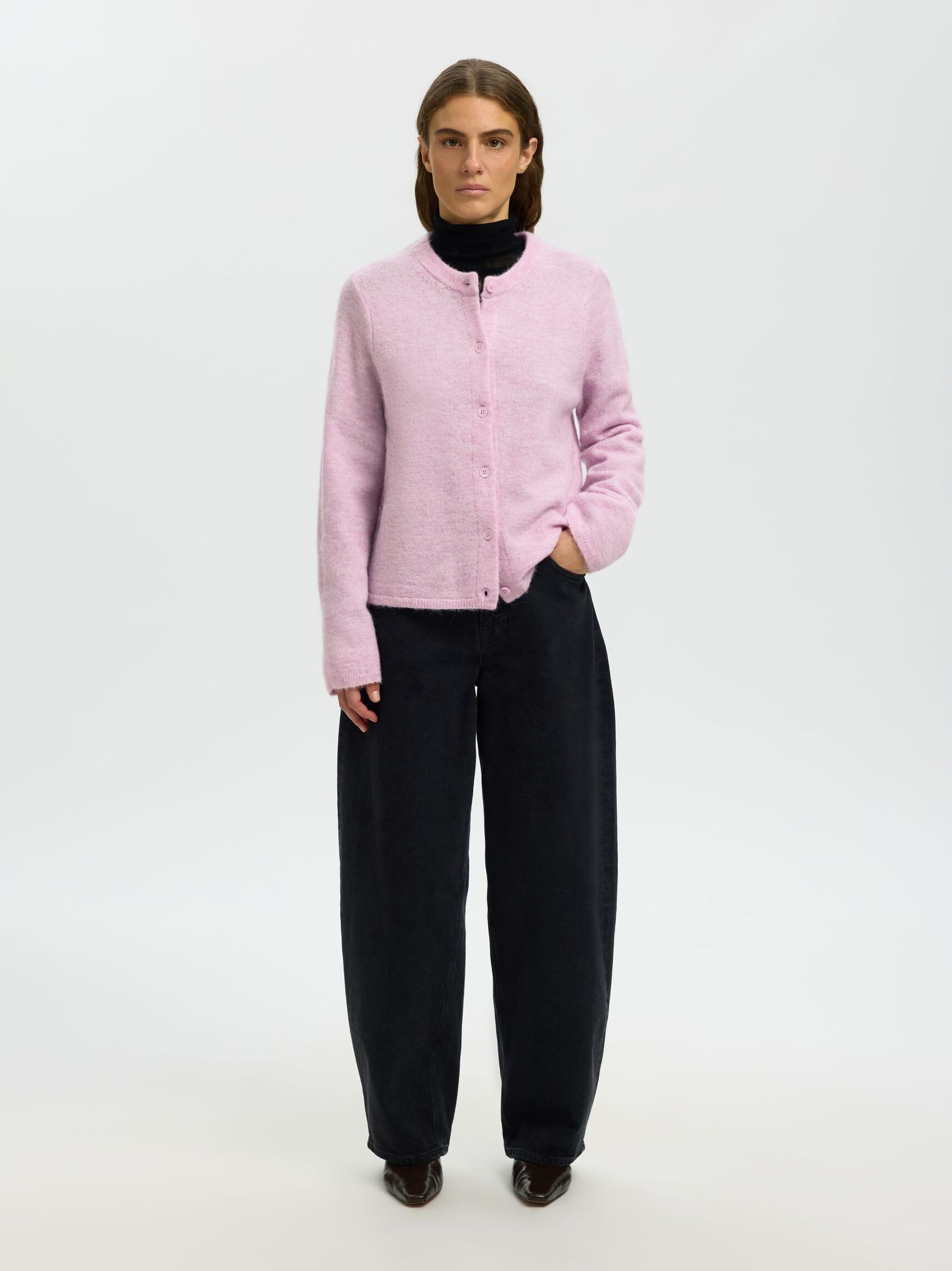 ULLBLANDING CARDIGAN, Winsome Orchid, highres