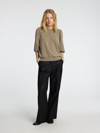PUFF SLEEVE SWEATSHIRT, Vetiver, highres