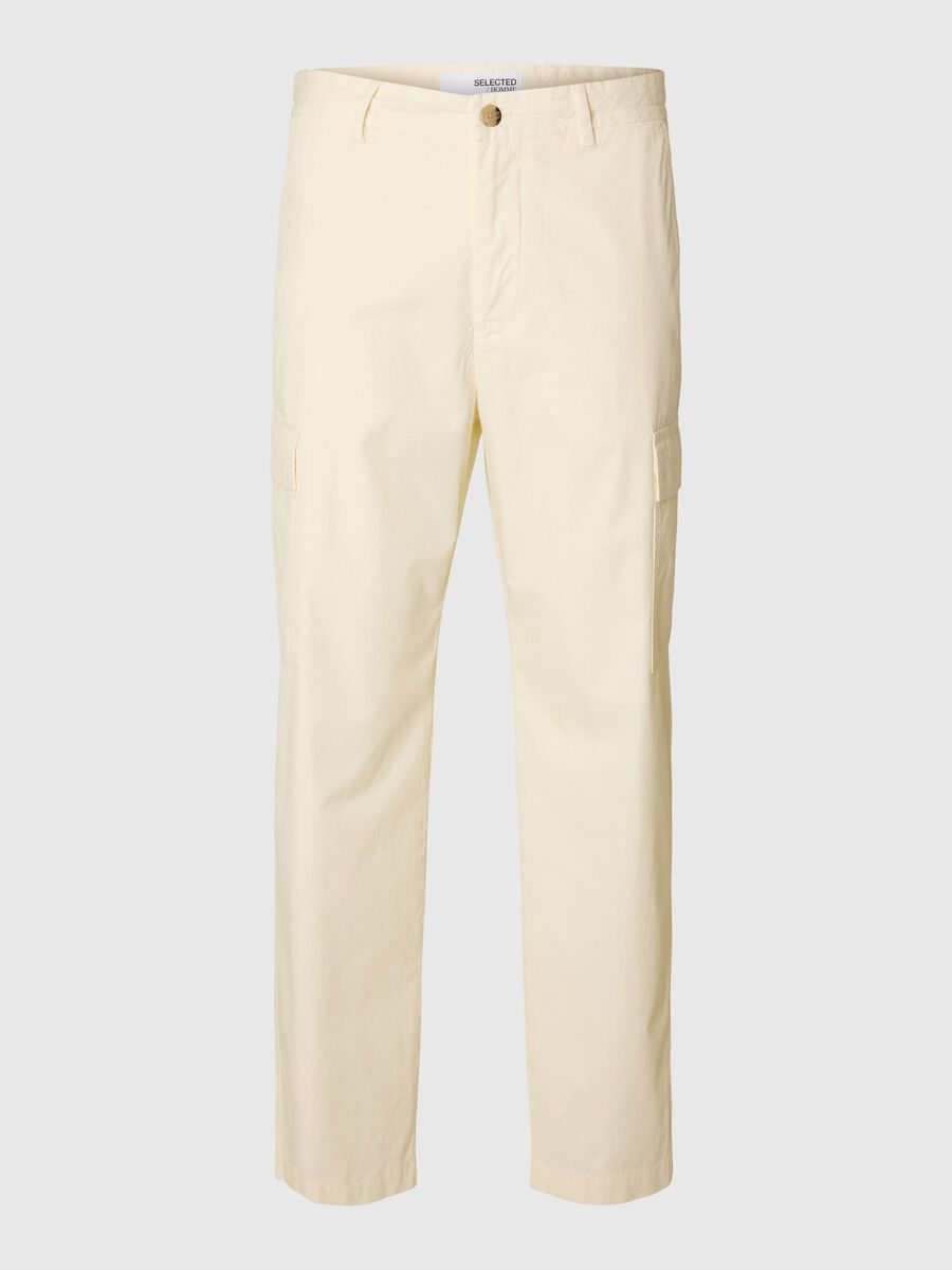 Selected LOOSE FIT CARGOHOSE, Egret, highres - 16099045_Egret_001.jpg