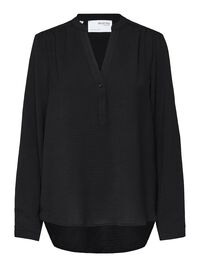 LONG-SLEEVED BLOUSE, Black, highres