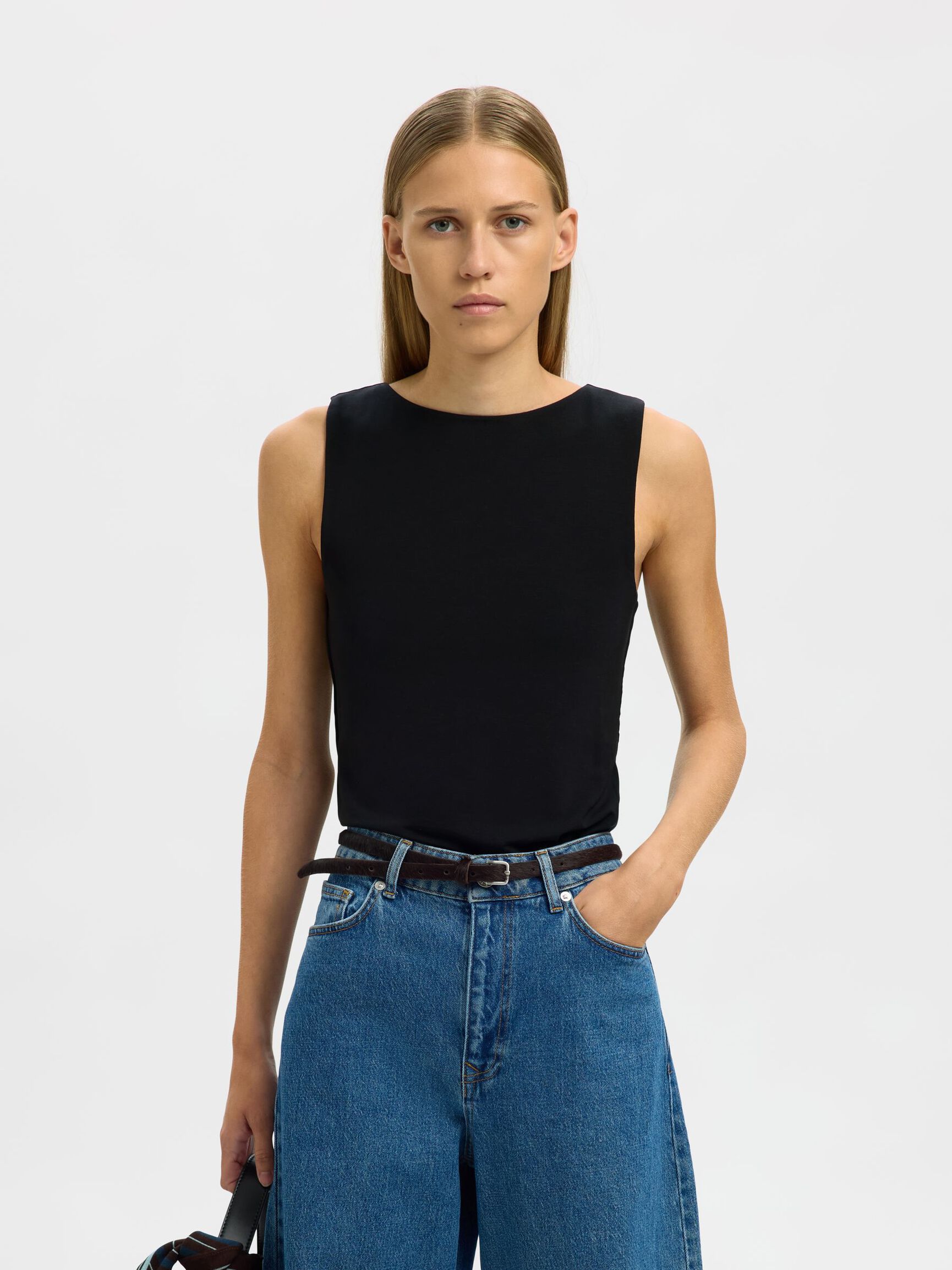 MOUWLOOS 2-IN-1 TOP, Black, highres