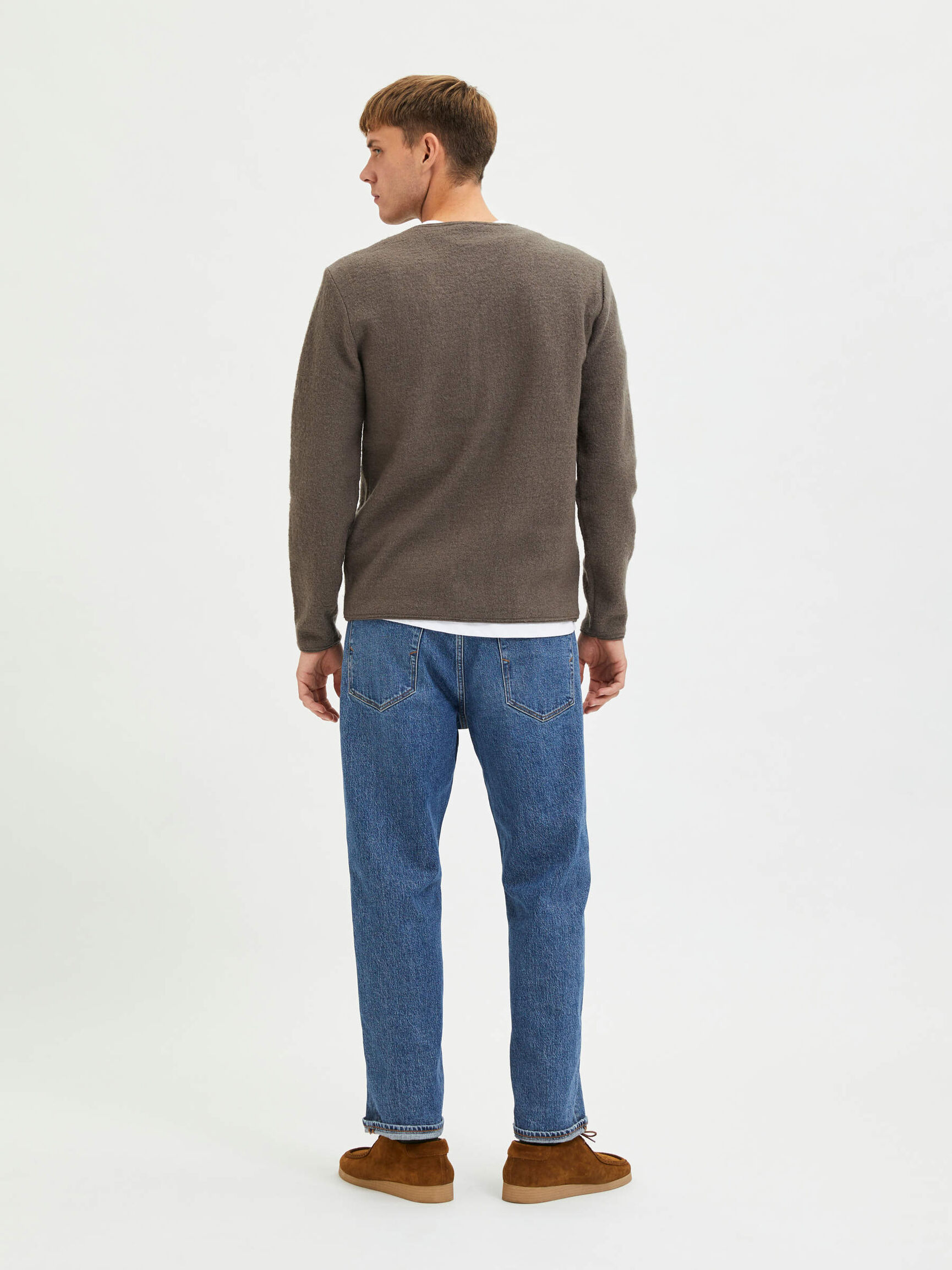 WOLL STRICKJACKE, Morel, highres