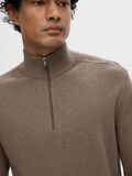 Selected HALF-ZIP STRICKPULLOVER, Teak, highres - 16074687_Teak_779218_006.jpg