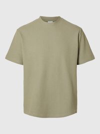 RELAXED FIT WAFFELMUSTER T-SHIRT, Vetiver, highres