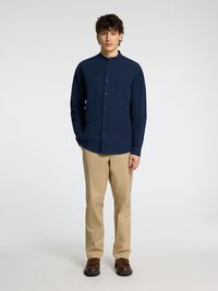 LONGSLEEVE LINNENMIX OVERHEMD, Sky Captain, highres