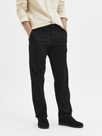 196 JAMBE DROITE CHINOS, Black, highres