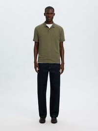 SHORT SLEEVED KNITTED POLO SHIRT, Kalamata, highres