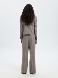 KORT GETAILEERD BLAZER, Dark Sand Melange, highres