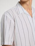 Selected LIN MÉLANGÉ CHEMISE À MANCHES COURTES, White, highres - 16092978_White_1175223_006.jpg