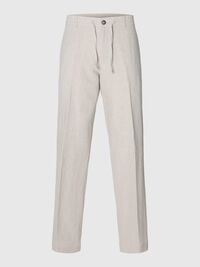 196 STRAIGHT FIT HOSE AUS LEINENGEMISCH, Pure Cashmere, highres