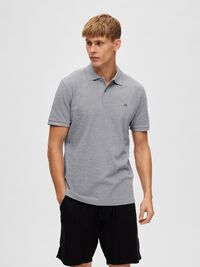 CLASSIC POLO SHIRT, Medium Grey Melange, highres