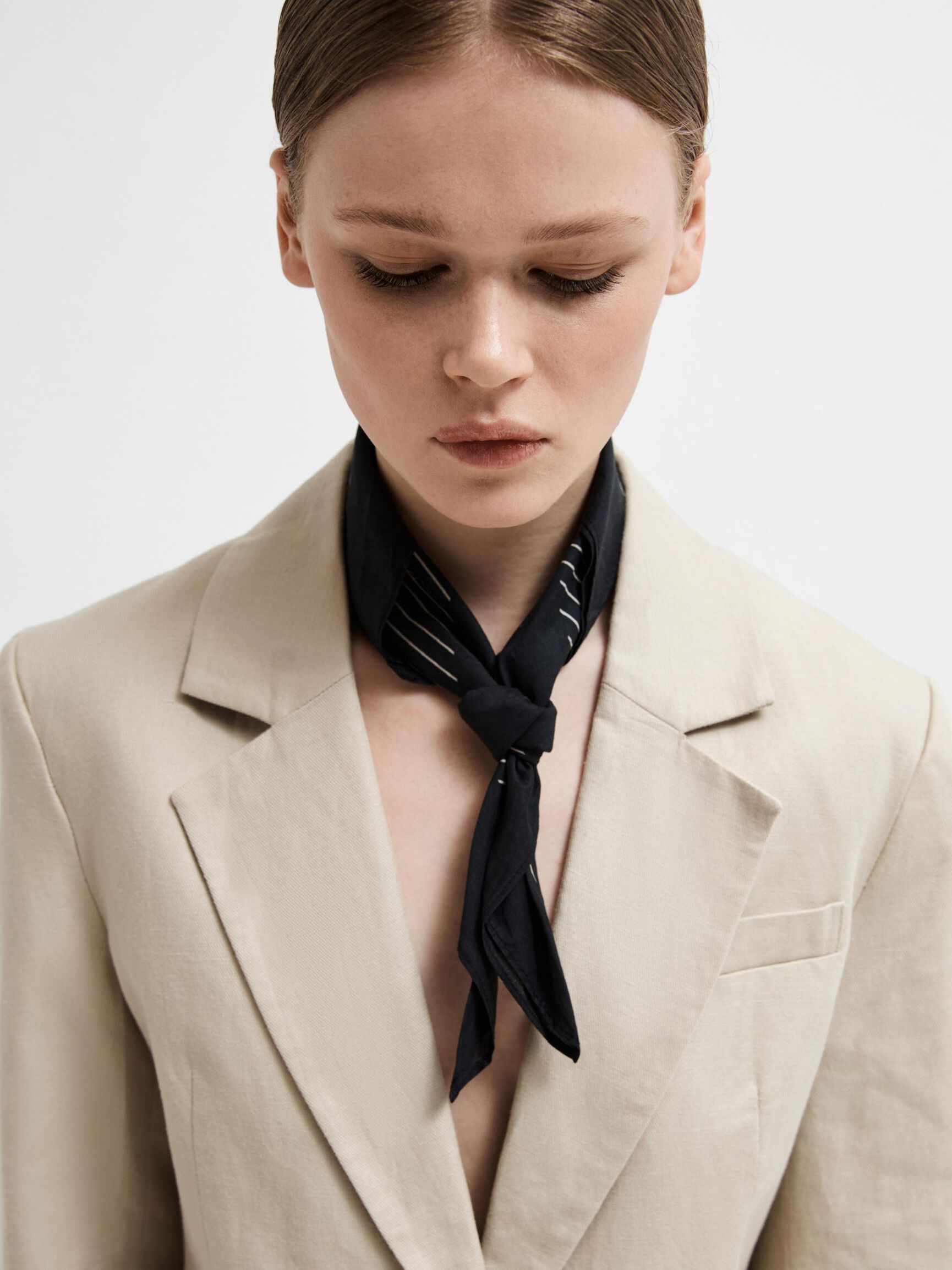 SLIM-FIT LINNENMIX BLAZER, Humus, highres