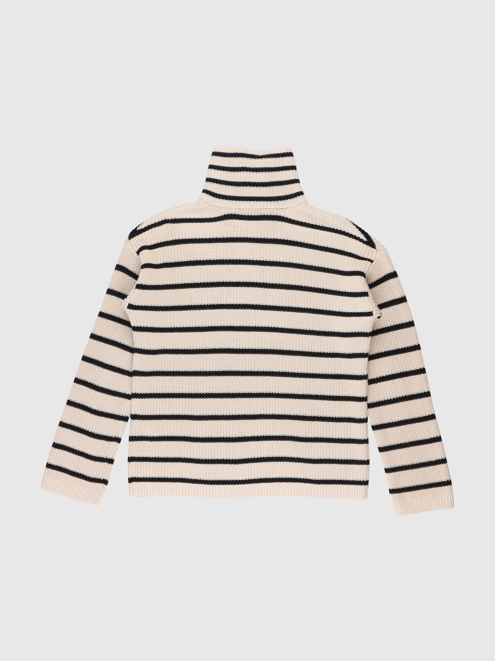STRIPED PULLOVER, Oatmeal, highres