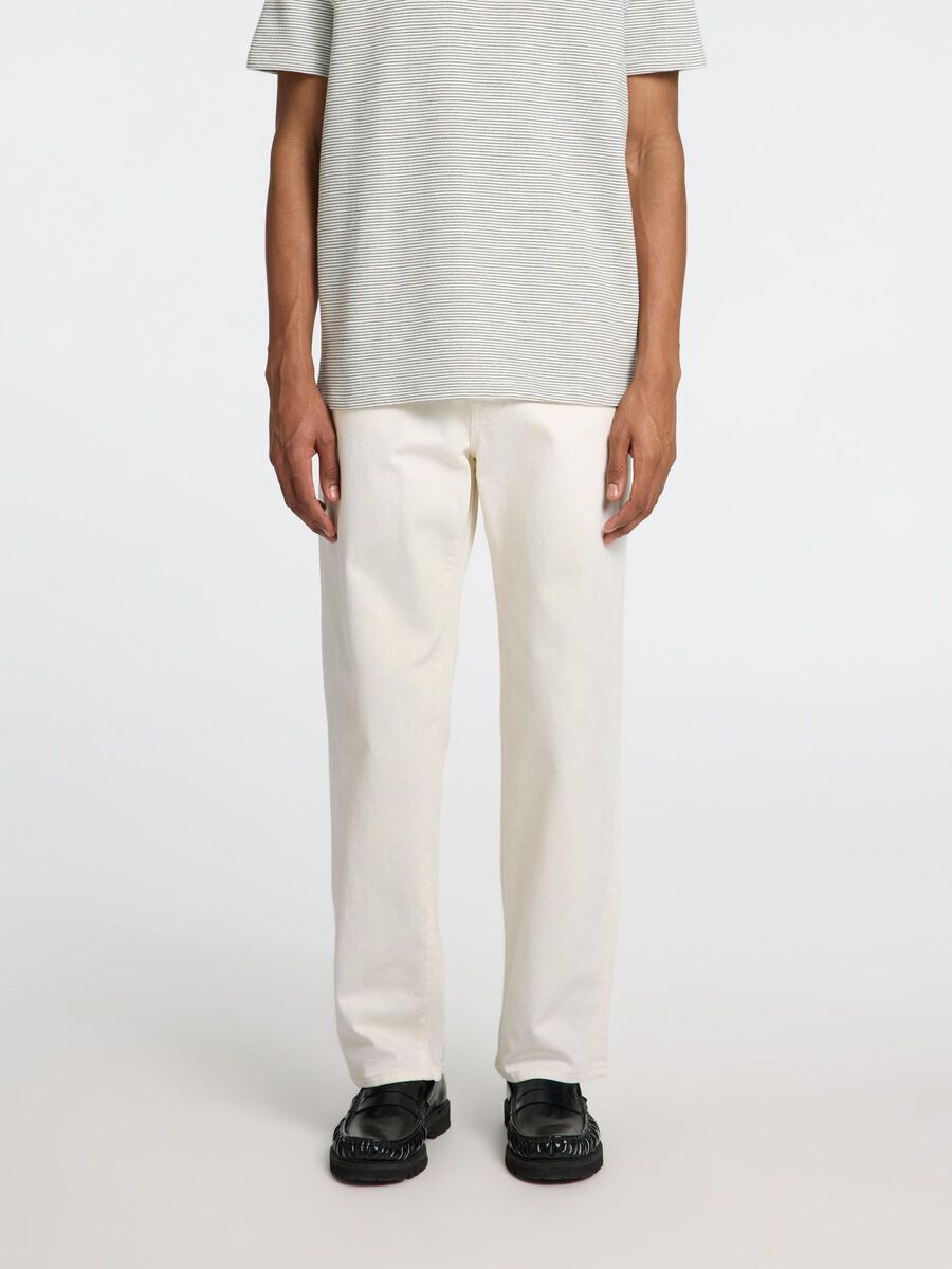 Selected 220 LOOSE FIT JEANS, Egret, highres - 16096313_Egret_003.jpg