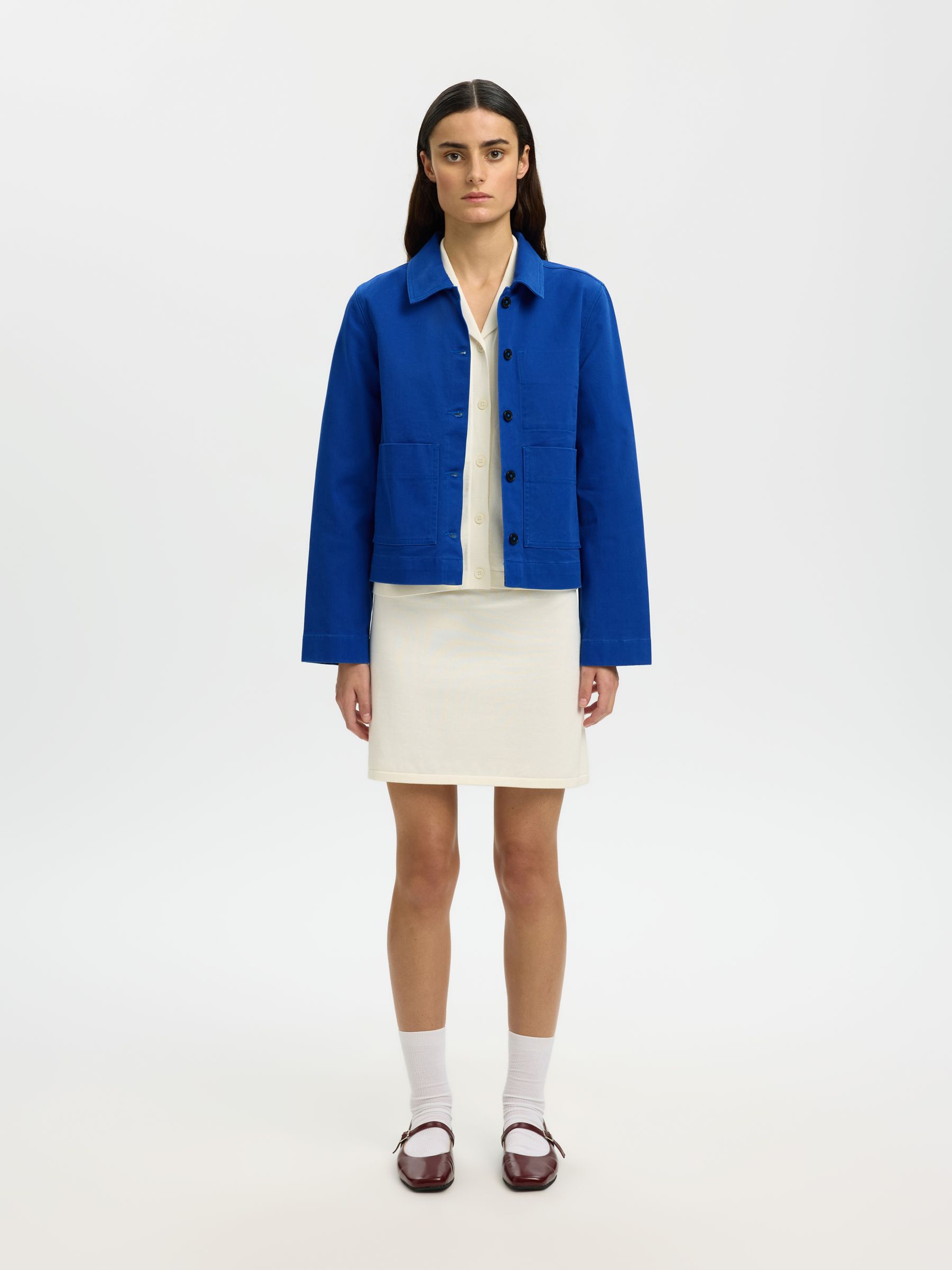 RELAXED FIT JACKET, Mazarine Blue, highres