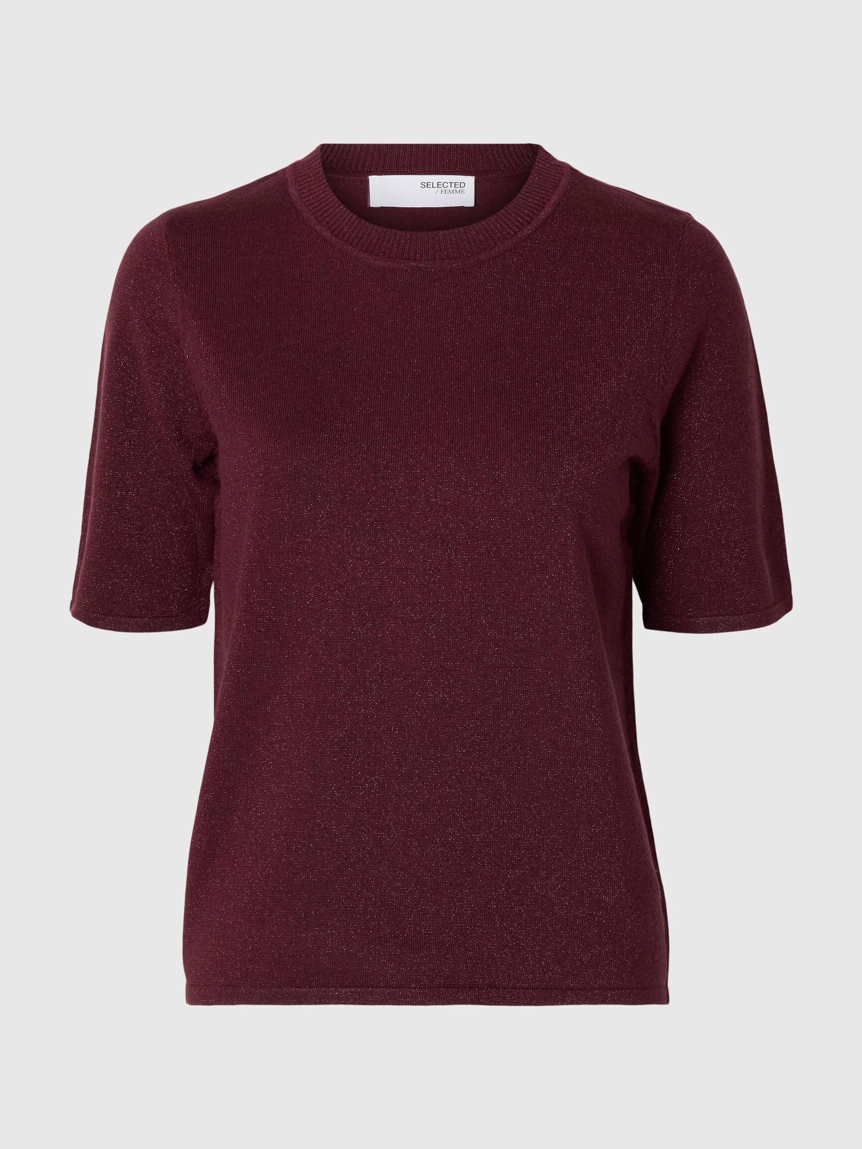 GLITTER KNITTED TOP, Fig, highres