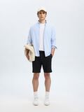 Selected REGULAR FIT SHORTS AUS LEINENGEMISCH, Black, highres - 16097604_Black_008.jpg