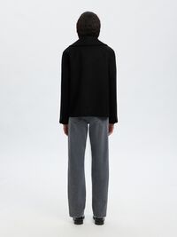LAINE MÉLANGÉE VESTE, Black, highres