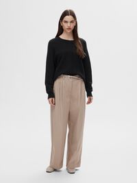 PULLOVER A MAGLIA, Black, highres