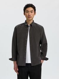 COTTON  CORDUROY SHIRT, Dark Shadow, highres