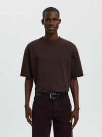 LEATHER  BELT, Black, highres